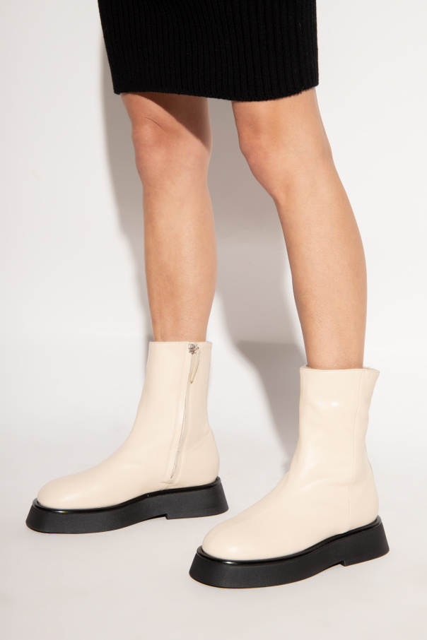 wandler rosa leather ankle boots